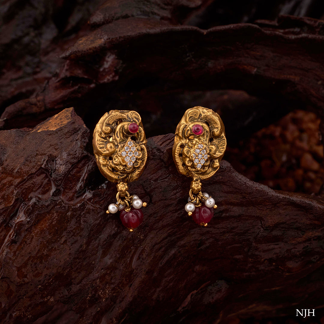TRADITIONAL PEACOCK EARRINGS