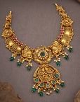 MAYURA GREEN ANTIQUE NECKLACE