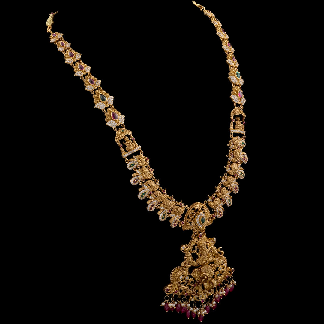 ROYAL LAKSHMI LONG HARAM NECKLACE