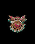 SILVER ANTIQUE KUNDAN WITH PEARL PENDANT