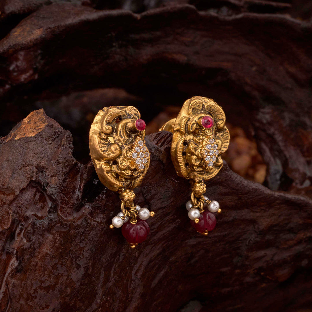 TRADITIONAL PEACOCK EARRINGS