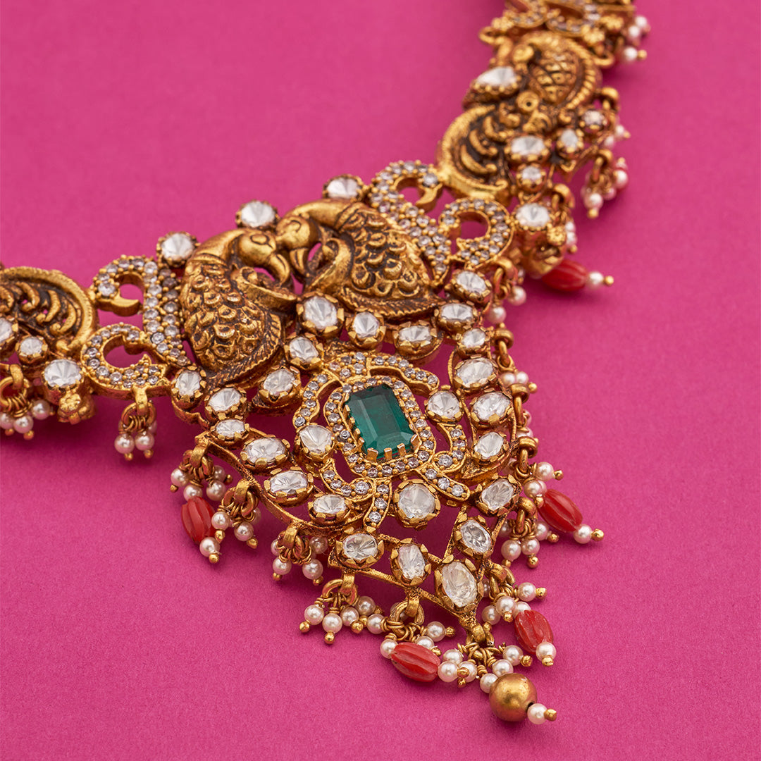 MOISSANITE PEACOCK HAAR