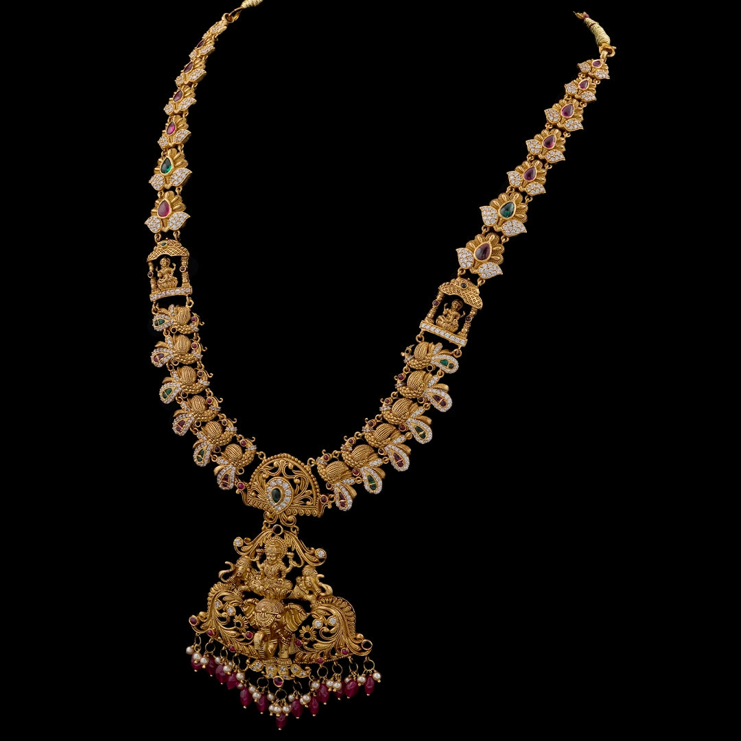 ROYAL LAKSHMI LONG HARAM NECKLACE