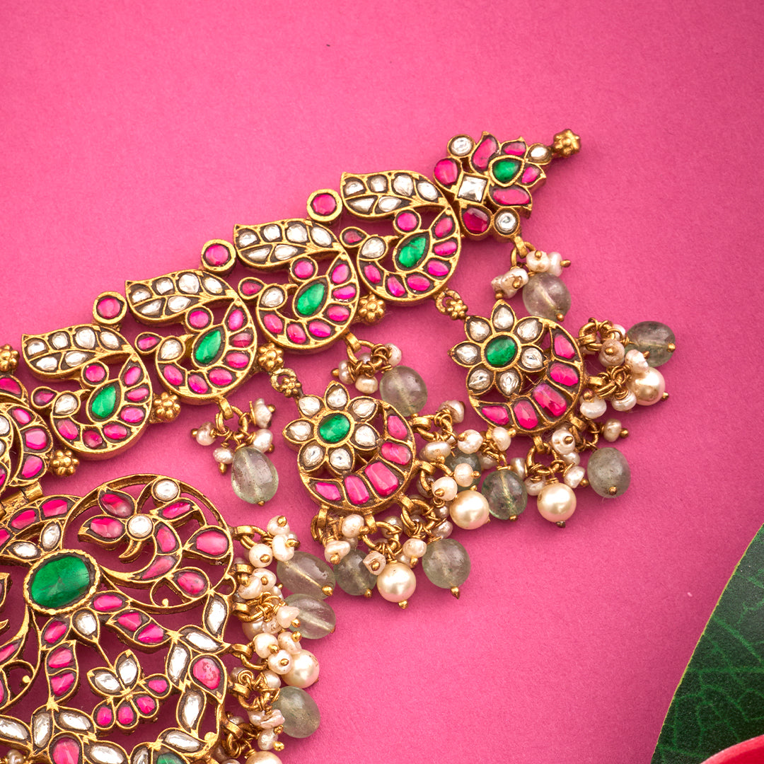 FLORAL KUNDAN CHOKER