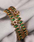 RADIANT EMERALD STONE BANGLES