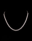 SILVER TRENDY PARTY WEAR NECKLACE