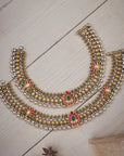 RUBY EMERALD HERITAGE ANKLET