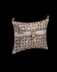 SILVER OXIDIZED CLUTCH