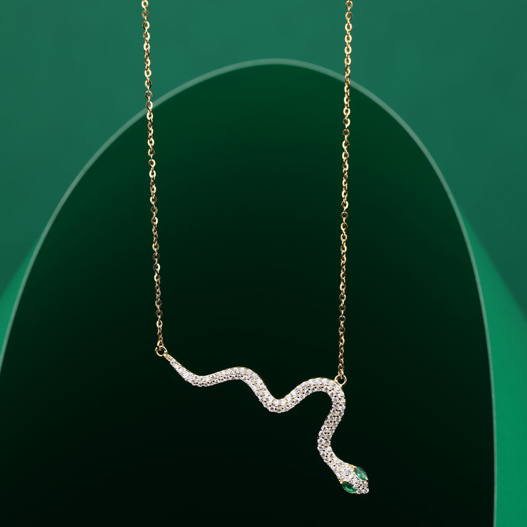 SNAKE PENDANT NECKLACE