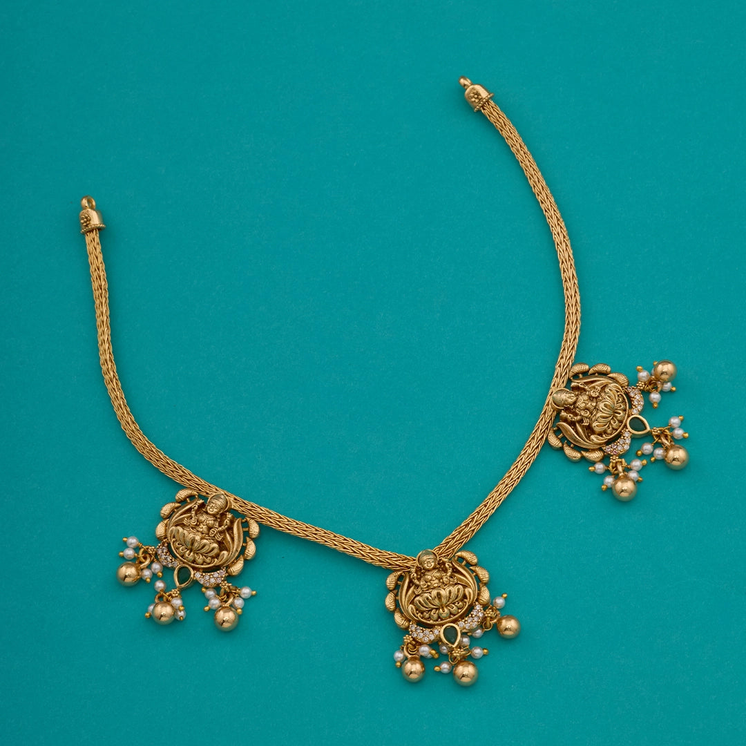 LAKSHMI LOTUS NECKLACE SET