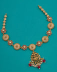 LAKSHMI CZ FLORAL NECKLACE SET
