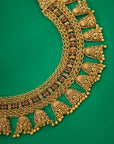 ANTIQUE RUBY JHUMKA NECKLACE