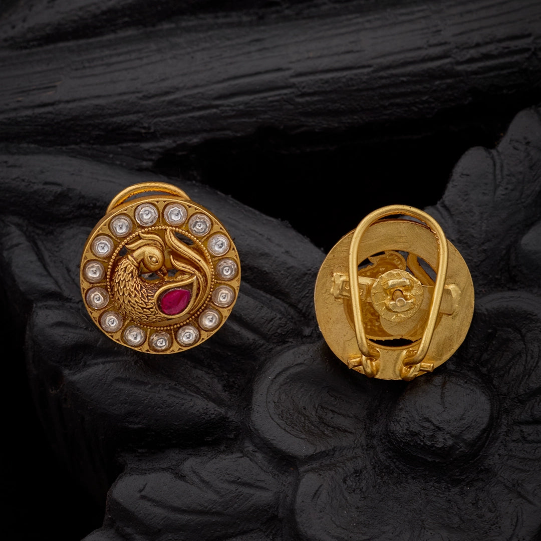 ROYAL PEACOCK RUBY STUDS