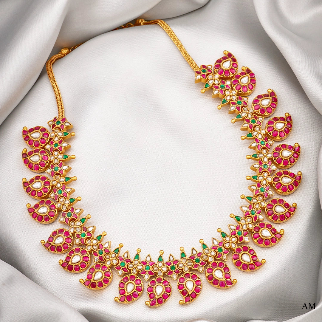 KUNDAN MANGO NECKLACE