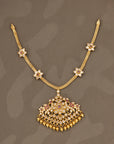 CZ BLOSSOM RUBY NECKLACE SET