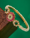 RUBY BLOOMS PEARL BANGLE