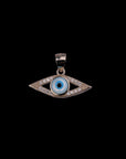 SILVER EVIL EYE PENDANT