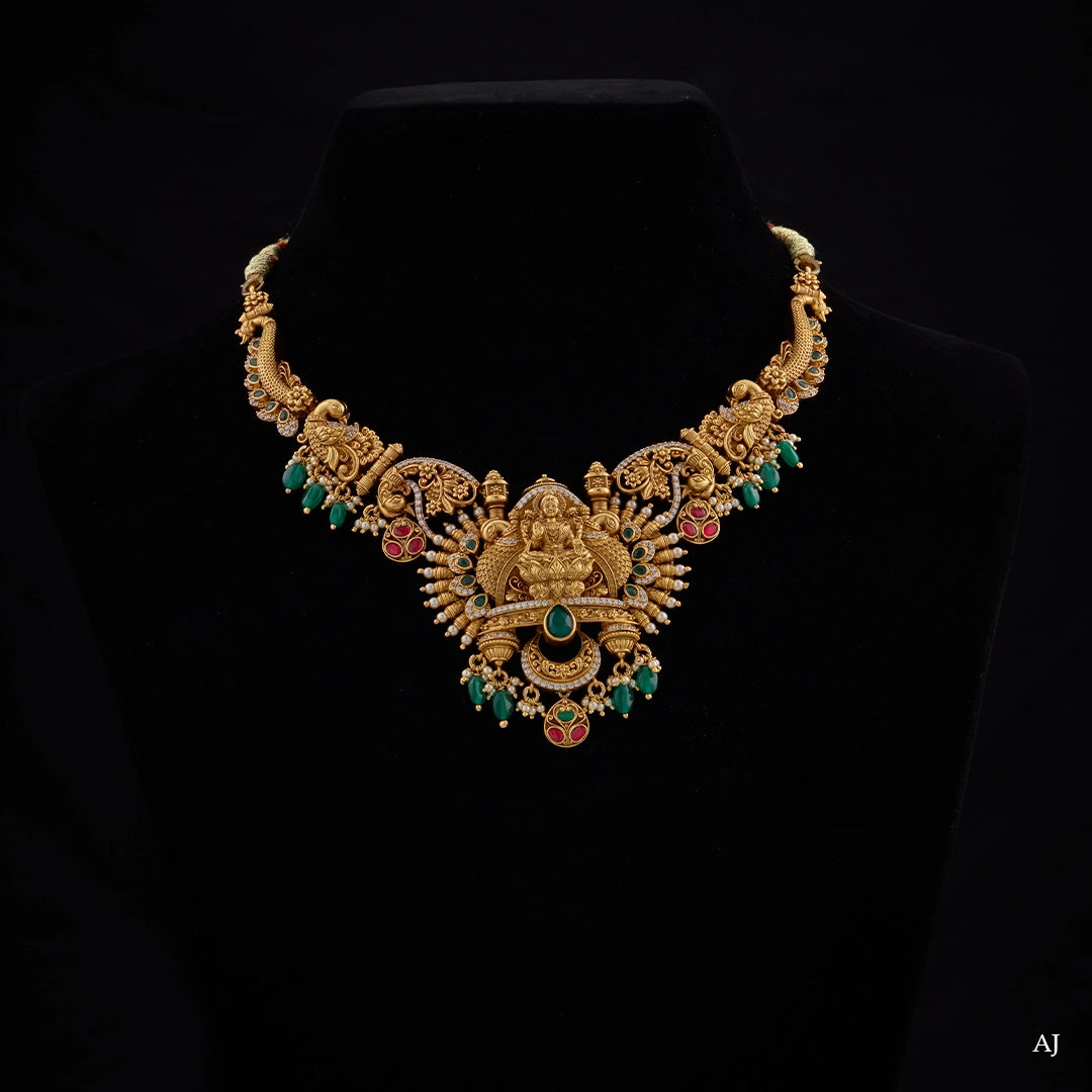 ROYAL LAKSHMI TEMPLE NECKLACE