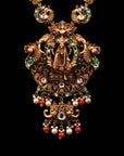 ANTIQUE LAKSHMI WITH PEARL NECKLACE