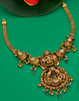 LAKSHMI PEACOCK PENDANT NECKLACE