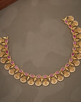 RUBY LAKSHMI KASU NECKLACE SET