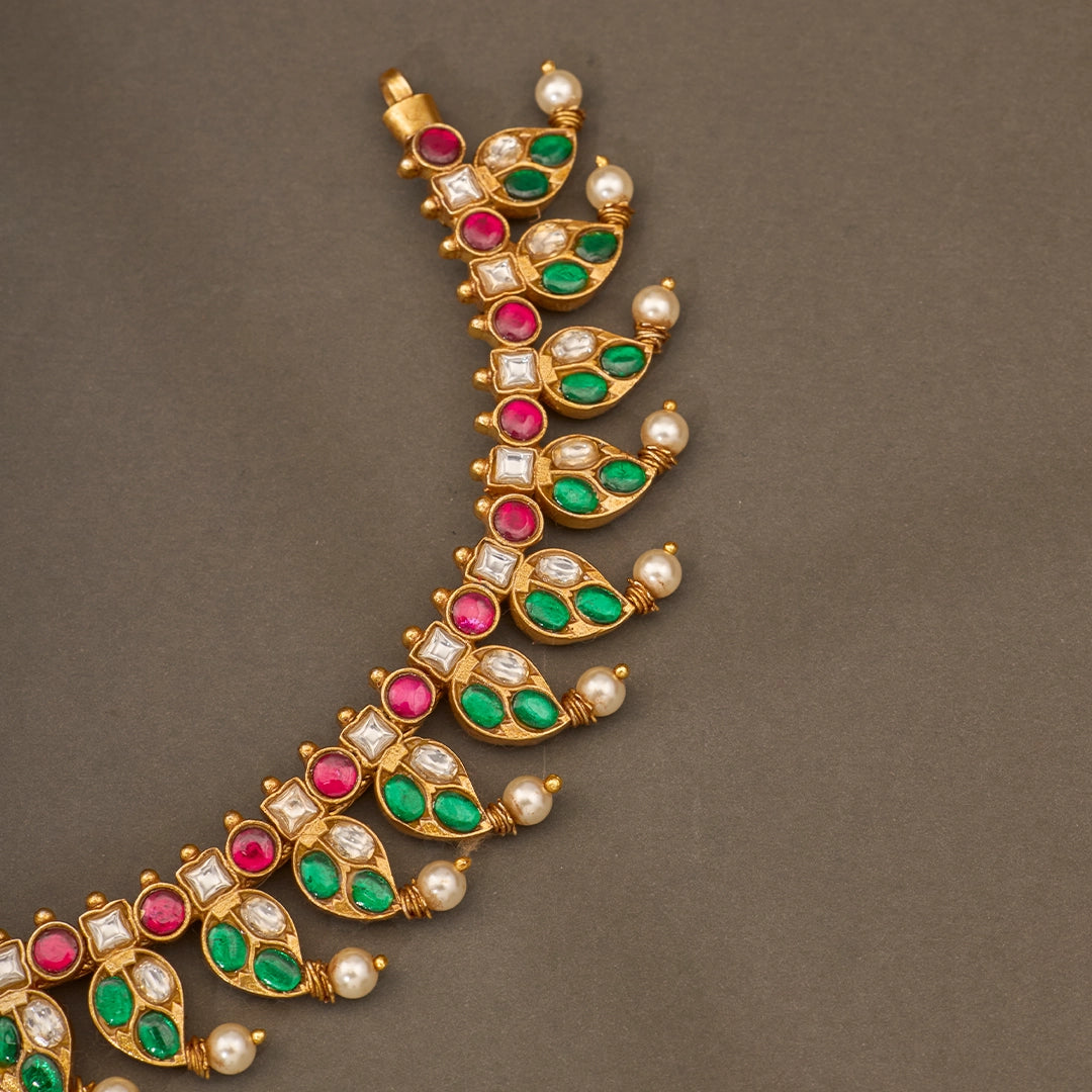 ROYAL EMERALD KEMP NECKLACE
