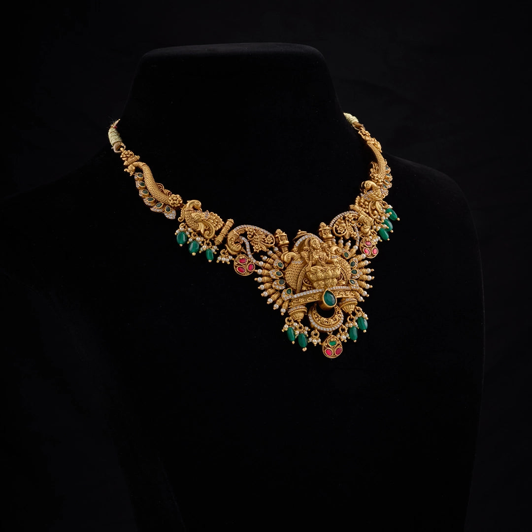 ROYAL LAKSHMI TEMPLE NECKLACE