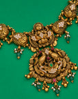 LAKSHMI PEACOCK PENDANT NECKLACE