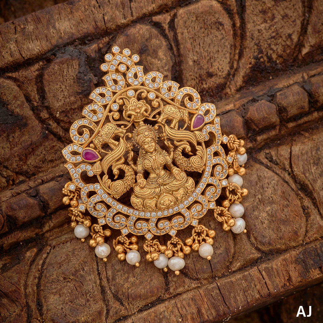 GAJALAKSHMI ANTIQUE PENDANT