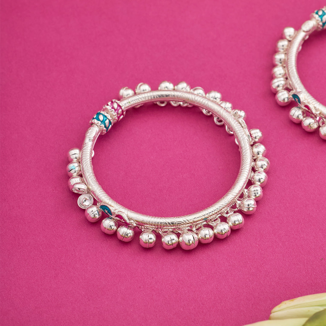 BABY BLOOM SILVER ANKLETS