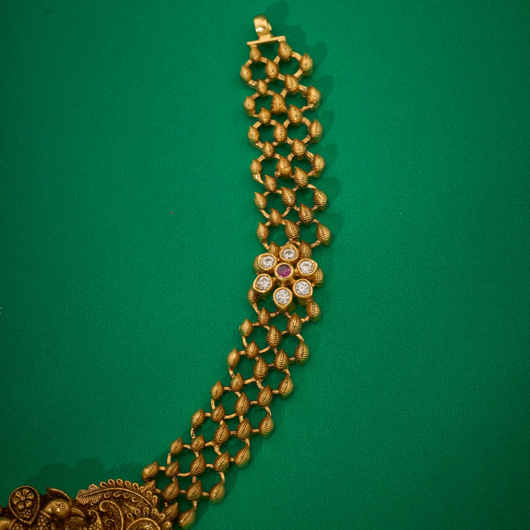 ANTIQUE KRISHNA PEACOCK NECKLACE