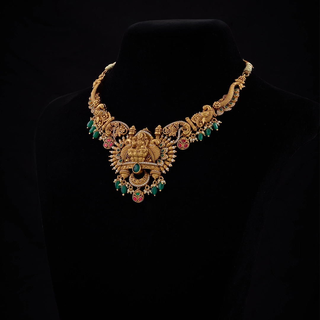 ROYAL LAKSHMI TEMPLE NECKLACE