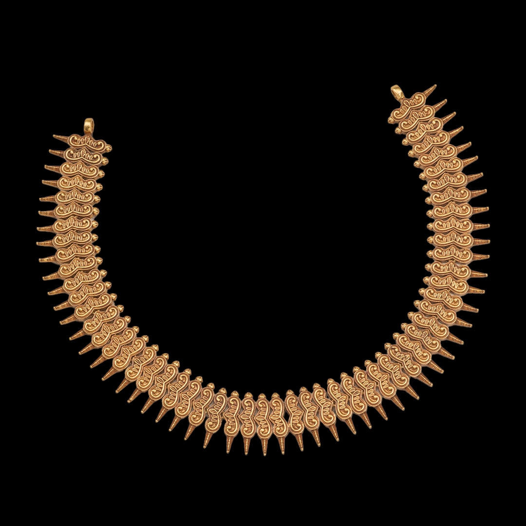 ANTIQUE PATTERN BRIDAL NECKLACE