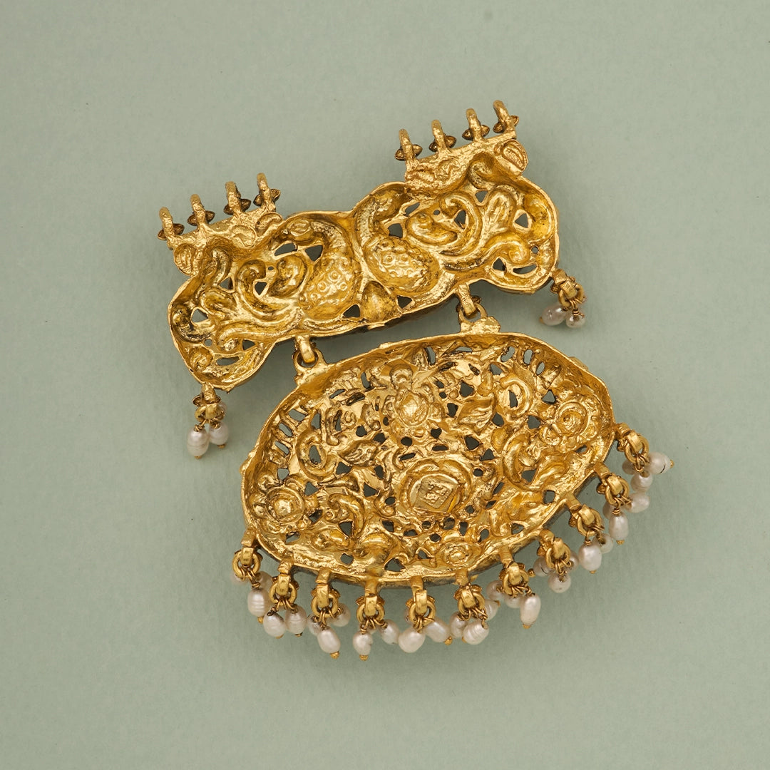 ANTIQUE PEACOCK HERITAGE PENDANT