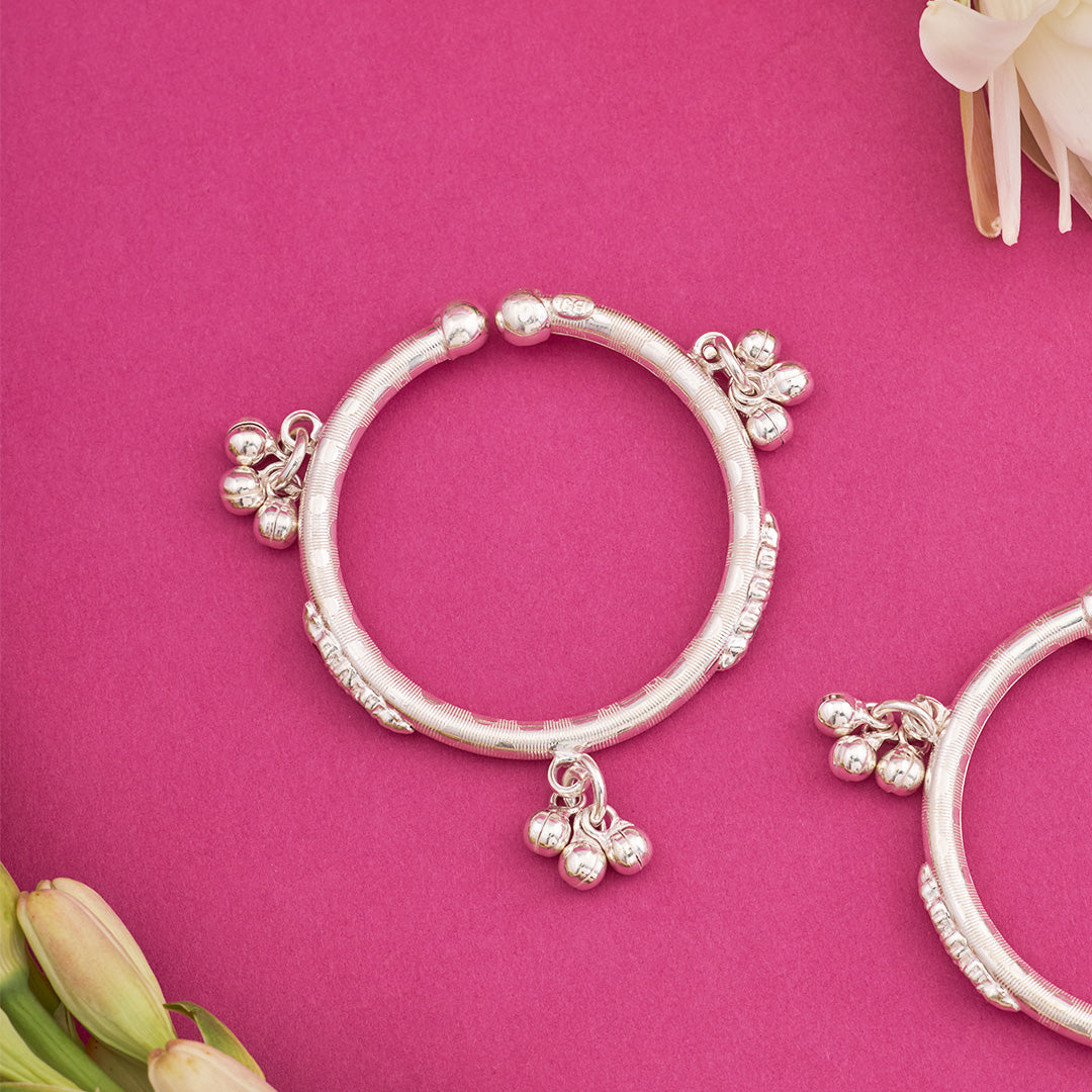TINY TINKLE SILVER ANKLETS