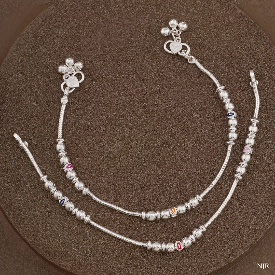 MULTICOLOR CHARM ANKLET