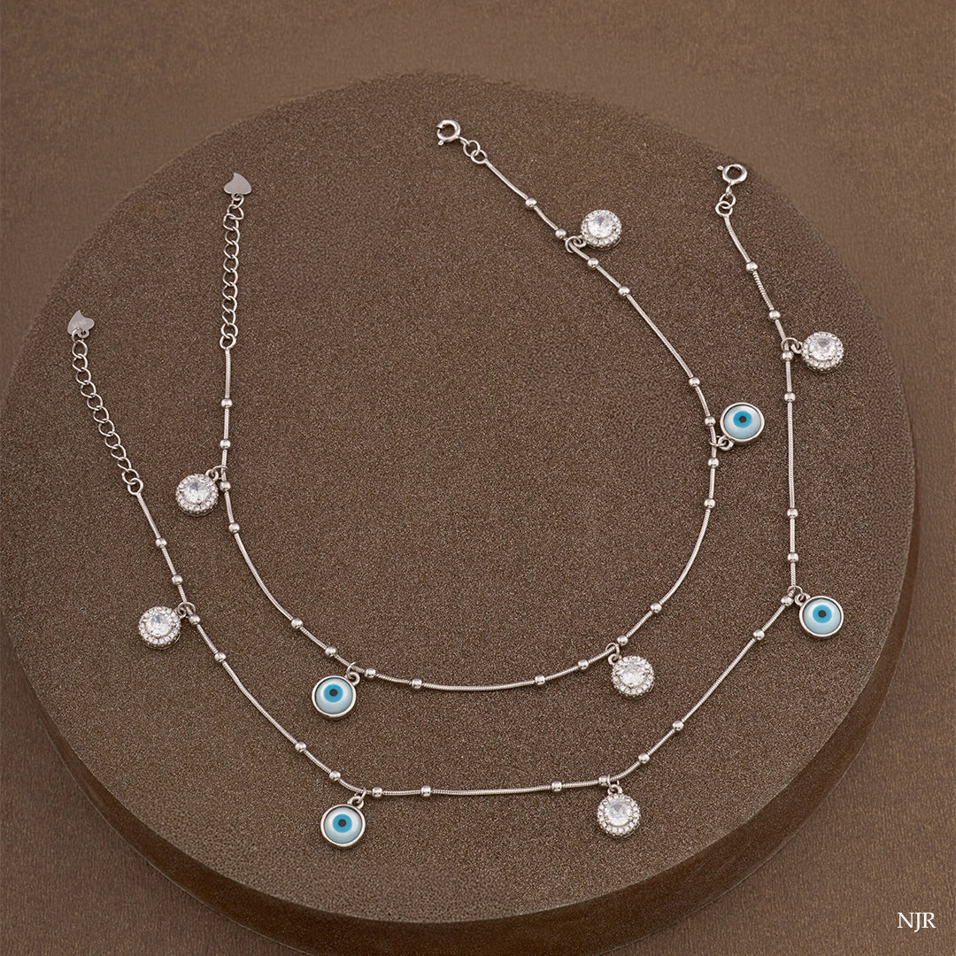 BLUE BLESS EVIL EYE ANKLET