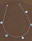 BLUE BLESS EVIL EYE ANKLET