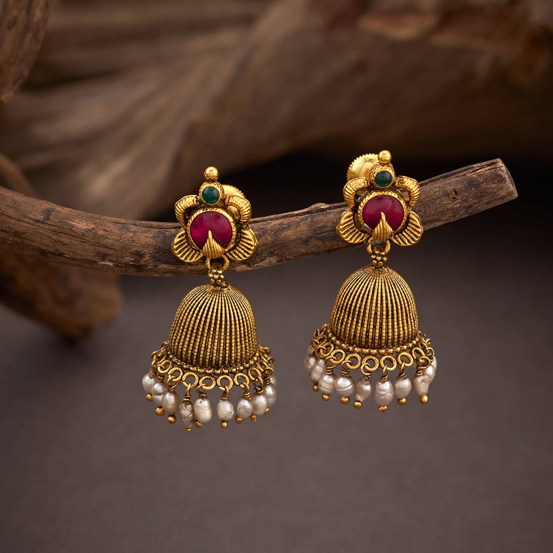 ROYAL BLOOM JHUMKA EARRINGS