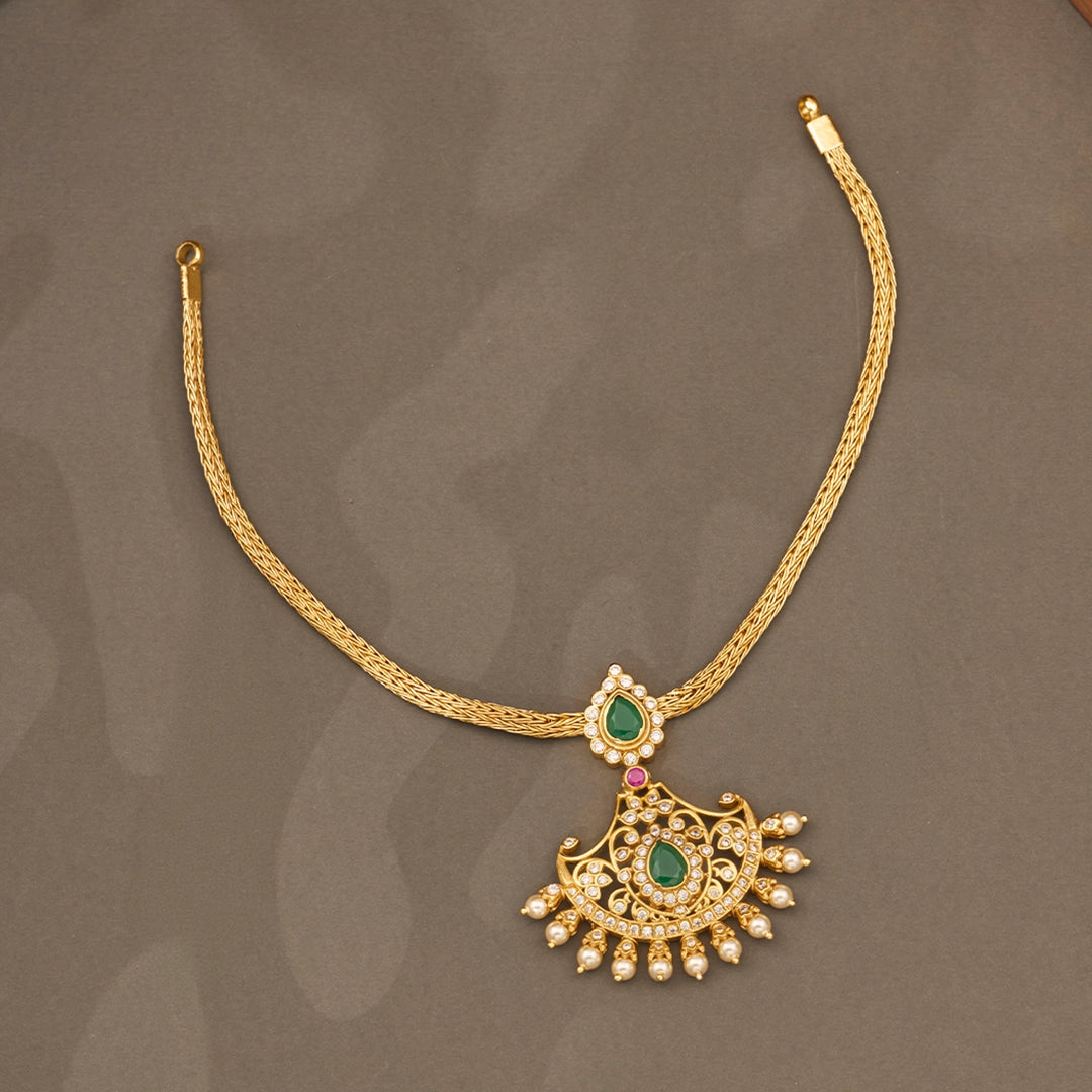 ROYAL PEARL EMERALD NECKLACE