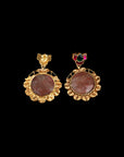 SILVER KUNDAN EARRINGS