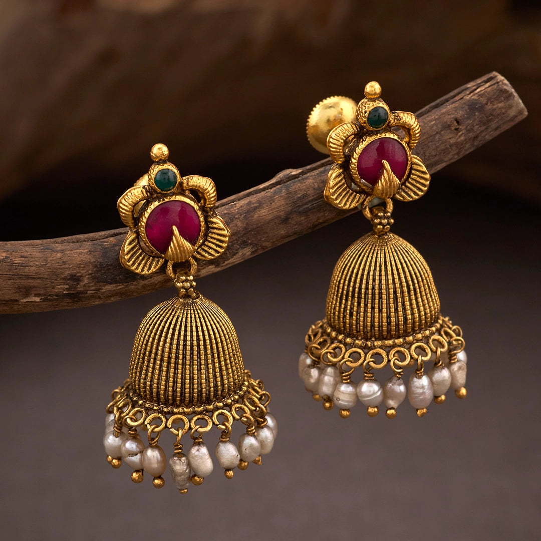 ROYAL BLOOM JHUMKA EARRINGS