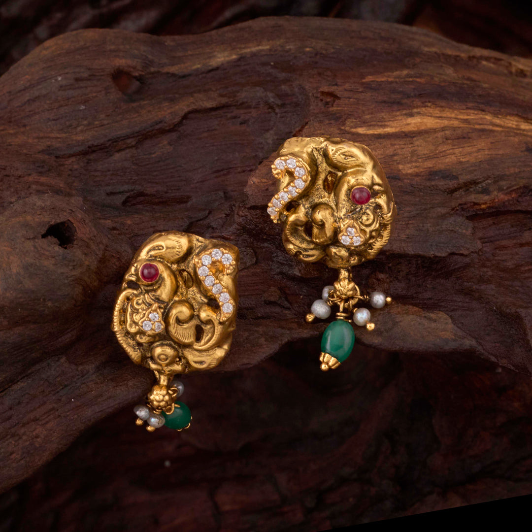 DESIGNER PEACOCK EARRINGS