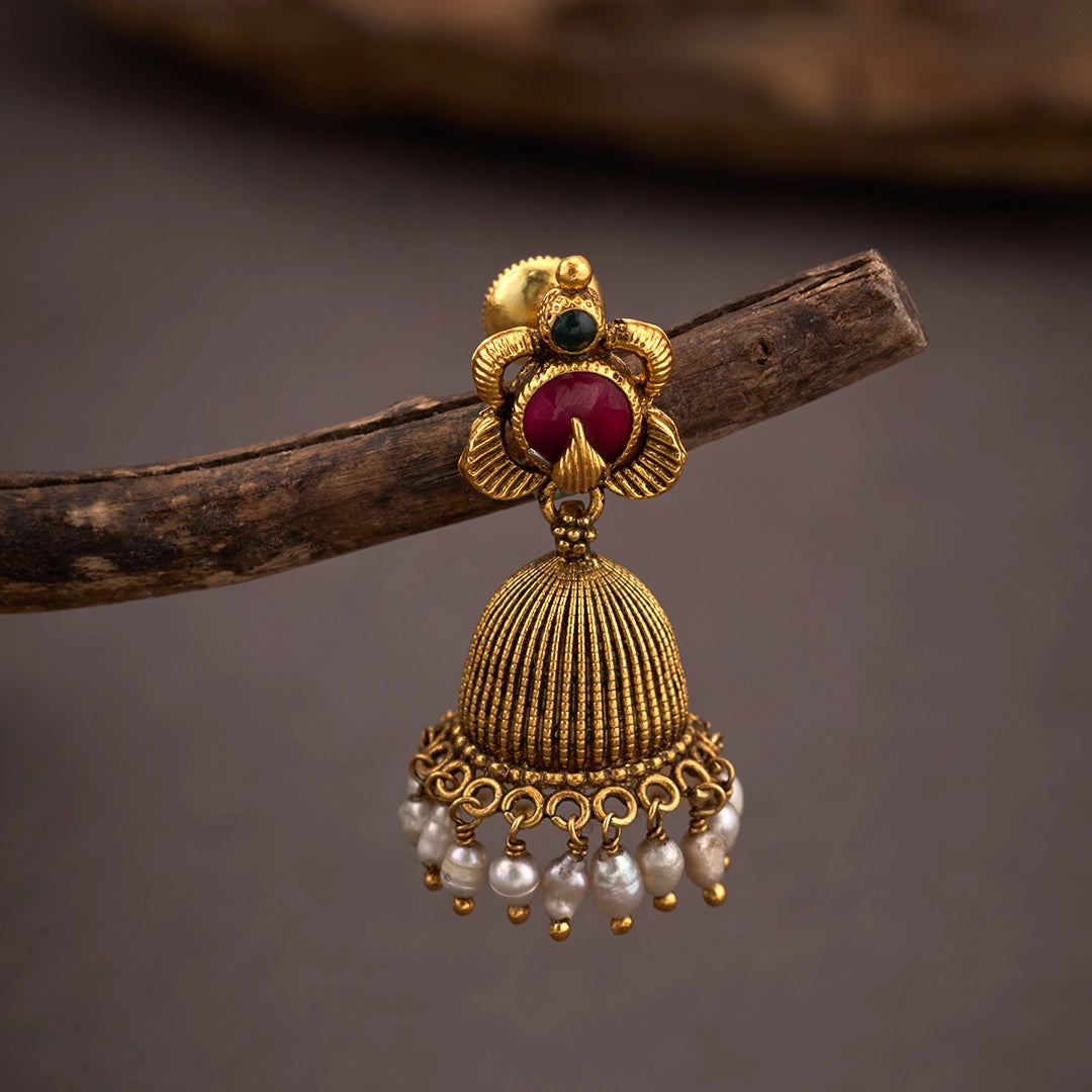 ROYAL BLOOM JHUMKA EARRINGS