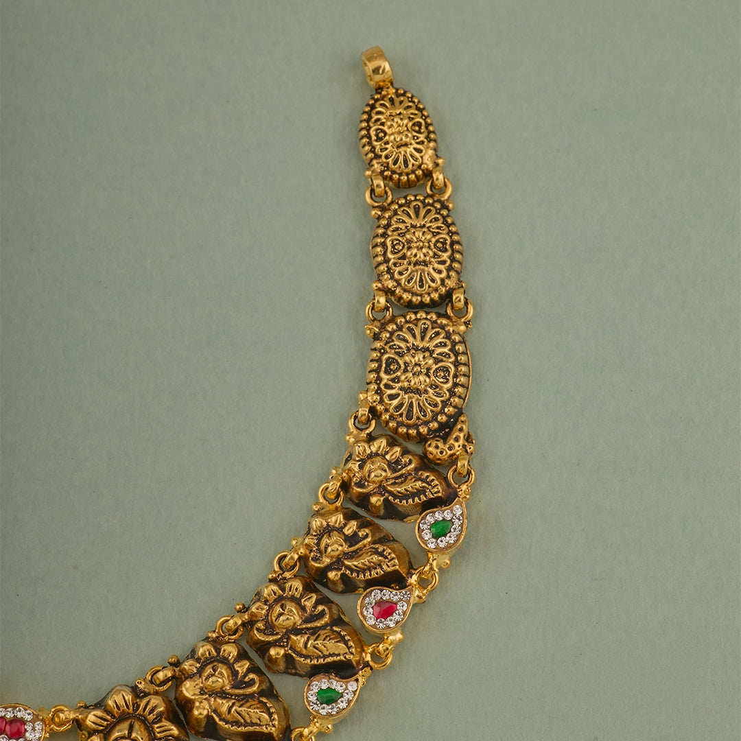 PEACOCK RAJAMALA HERITAGE NECKLACE