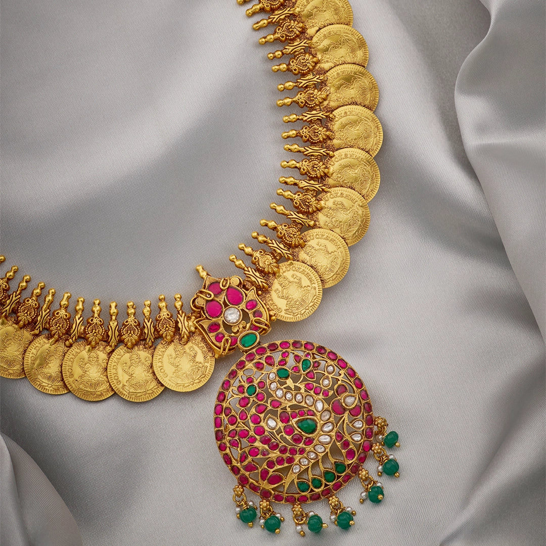 CLASSIC SOUTH INDIAN KASU NECKLACE
