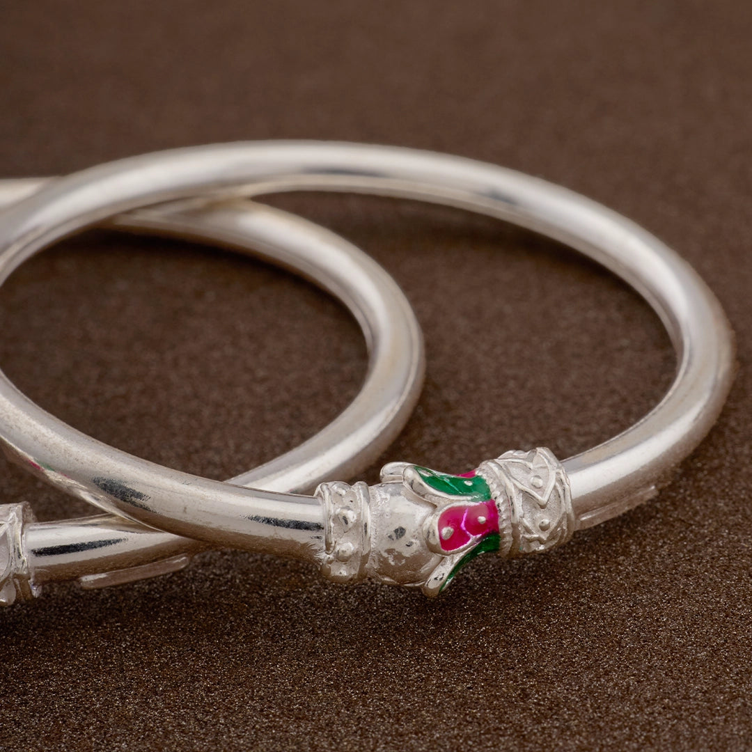 SILVER BLOSSOM BABY BANGLE
