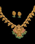 TRADITIONAL LAKSHMI PENDANT NECKLACE SET