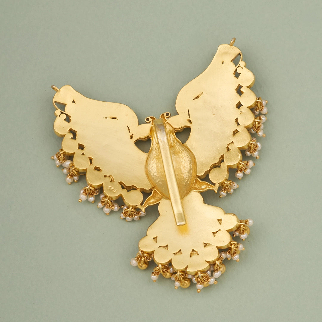 GRAND KUNDAN GANDABERUNDA PENDANT