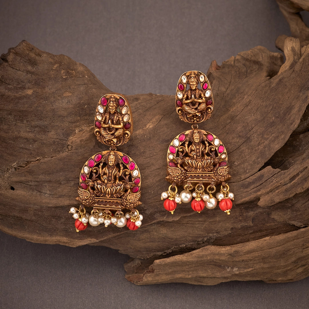 LAKSHMI GRANDEUR STATEMENT EARRINGS